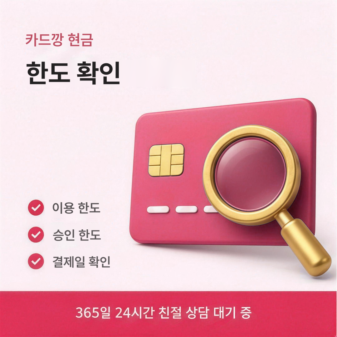 다음머니 카드깡 현금 한도 확인 안내